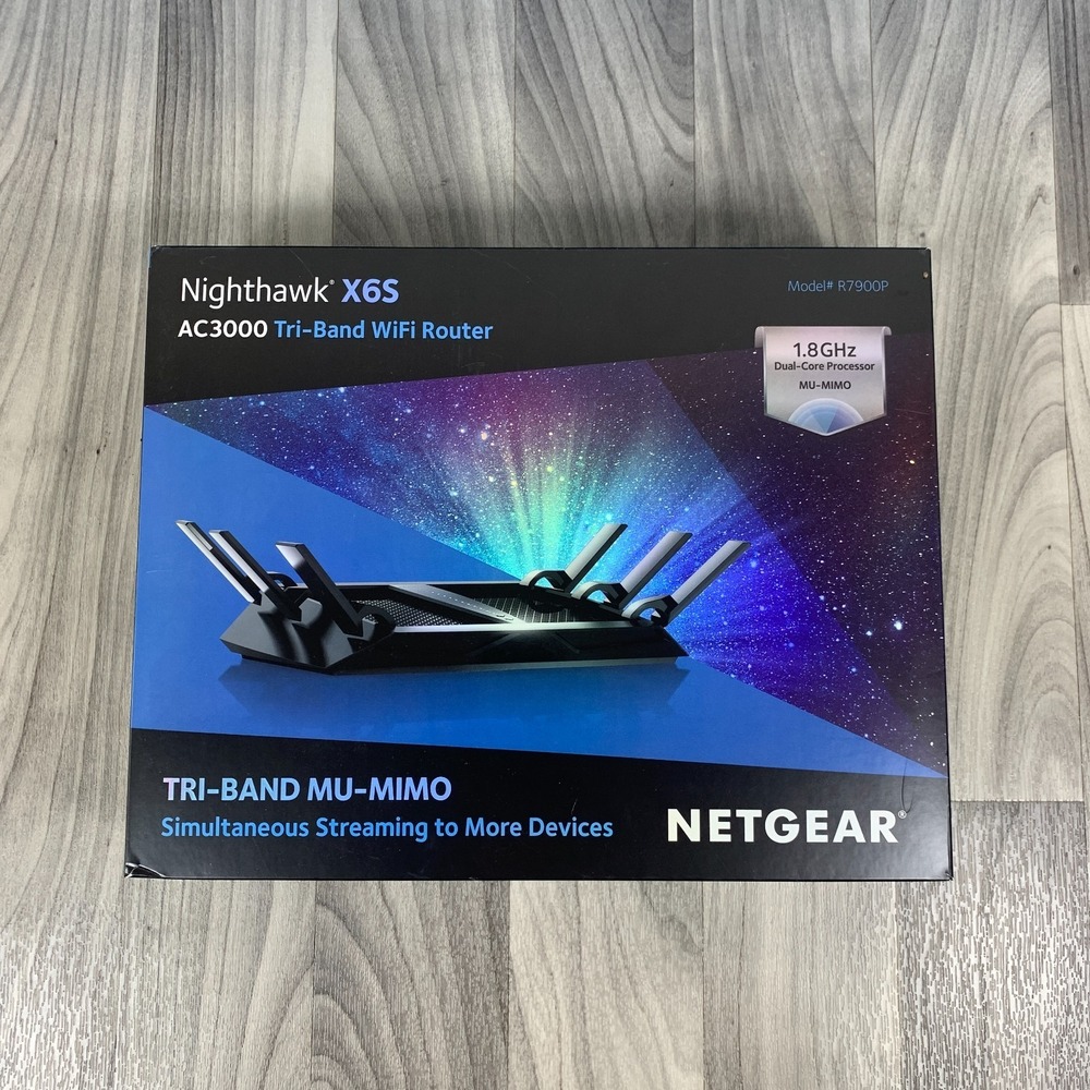 Netgear Nighthawk X6S AC3000 Tri-Band WiFi Router Model# R7900P NEW